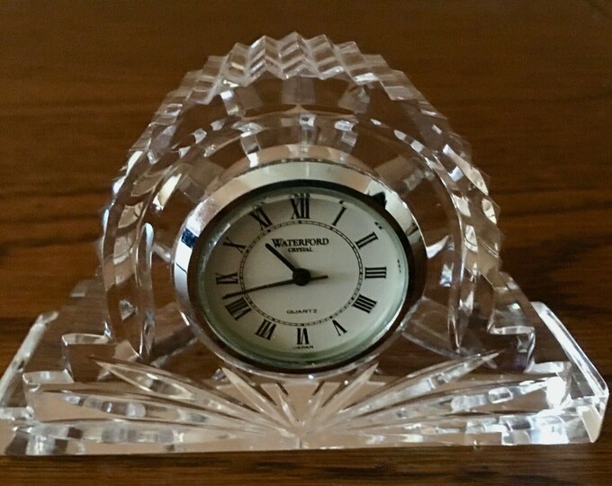 Waterford Crystal MANTEL CLOCK Small Crystal Clock With New Etsy