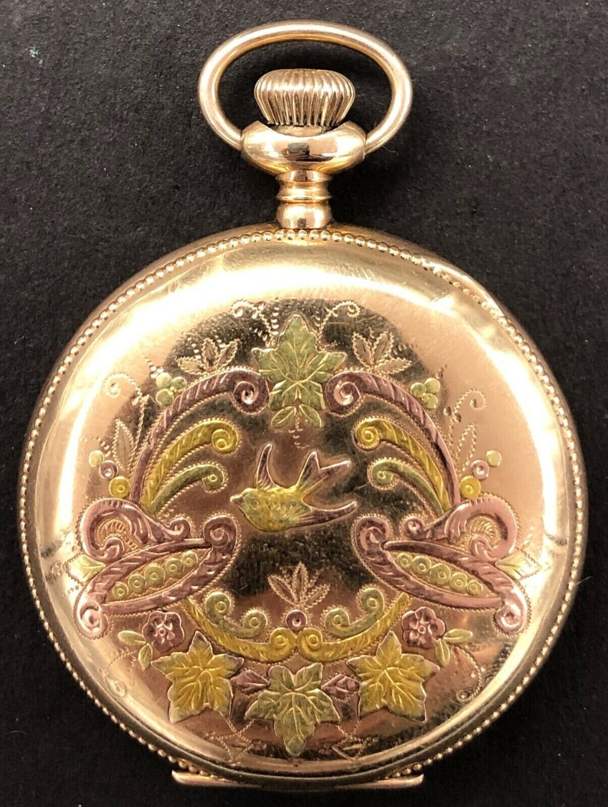 1901 Waltham POCKET WATCH - 14K Man's Pocket Watch - Multi-color Gold