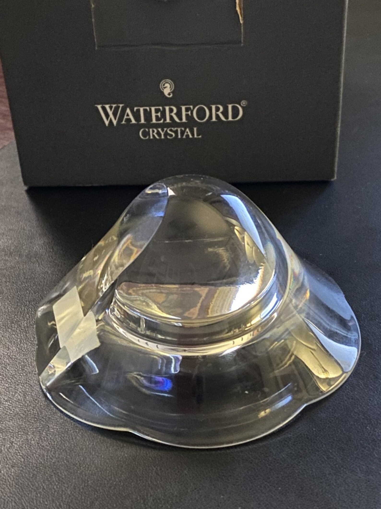 Waterford Crystal Desk Clock Marquis GOLF PAPERWEIGHT CLOCK Etsy