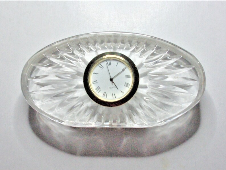 WATERFORD CRYSTAL CLOCK with New Insert and Battery dhm Etsy