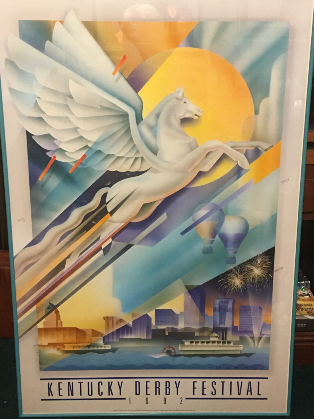 1992 KENTUCKY DERBY Festival Poster Framed Poster Etsy New Zealand