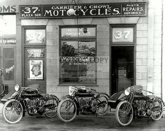 Photo: INDIAN MOTORCYCLES at Carriker & Crowl in Orange, CA - Framed or Unframed 10x8 Photo - Free Shipping