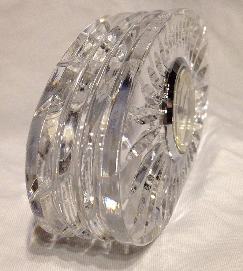 WATERFORD CRYSTAL CLOCK with New Insert and Battery dhm Etsy