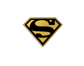 2 PACK Superman Metallic Temporary Tattoo