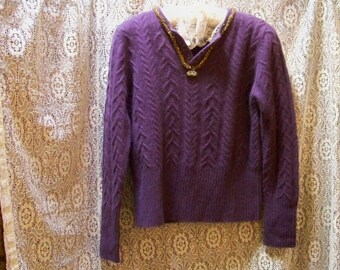 eggplant color sweater