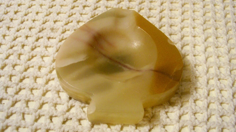 Vintage Alabaster Spade Ashtray