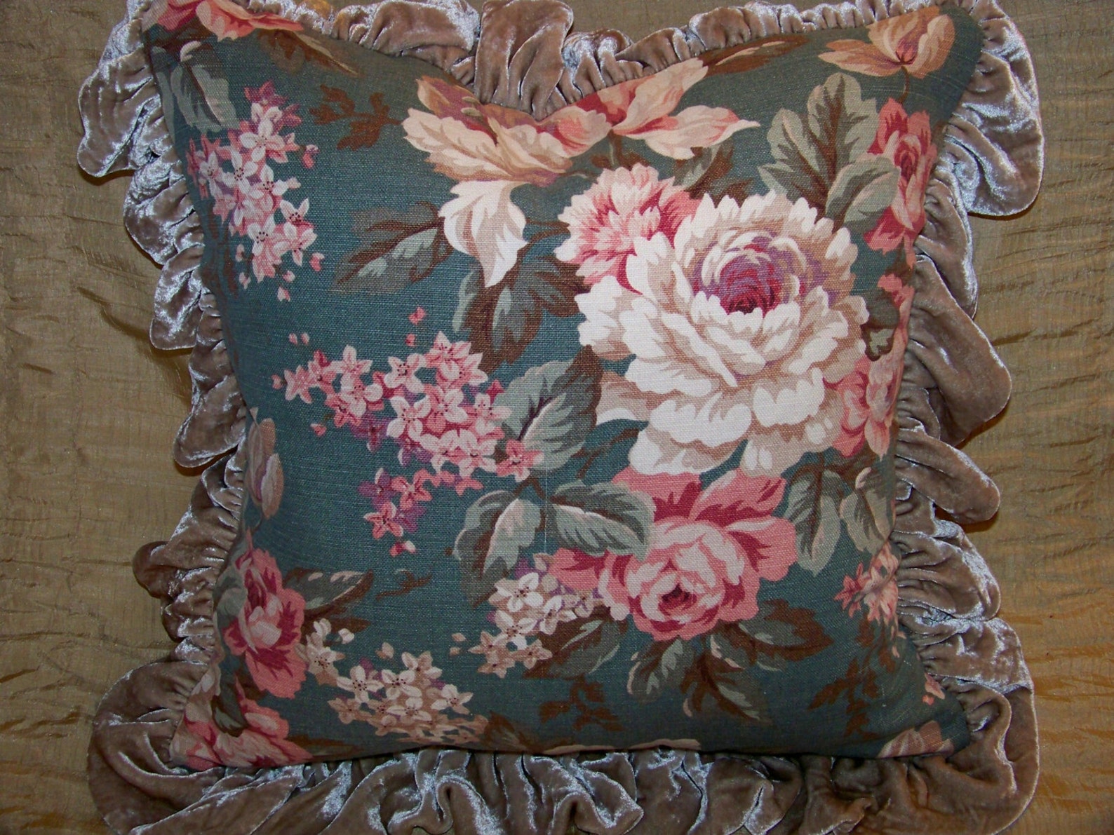 English Cottage Chic Accessory Throw Pillow Made From Etsy