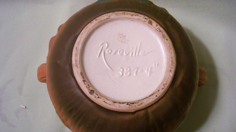 Art Pottery Planter Stamped Roseville 387-4/'/'
