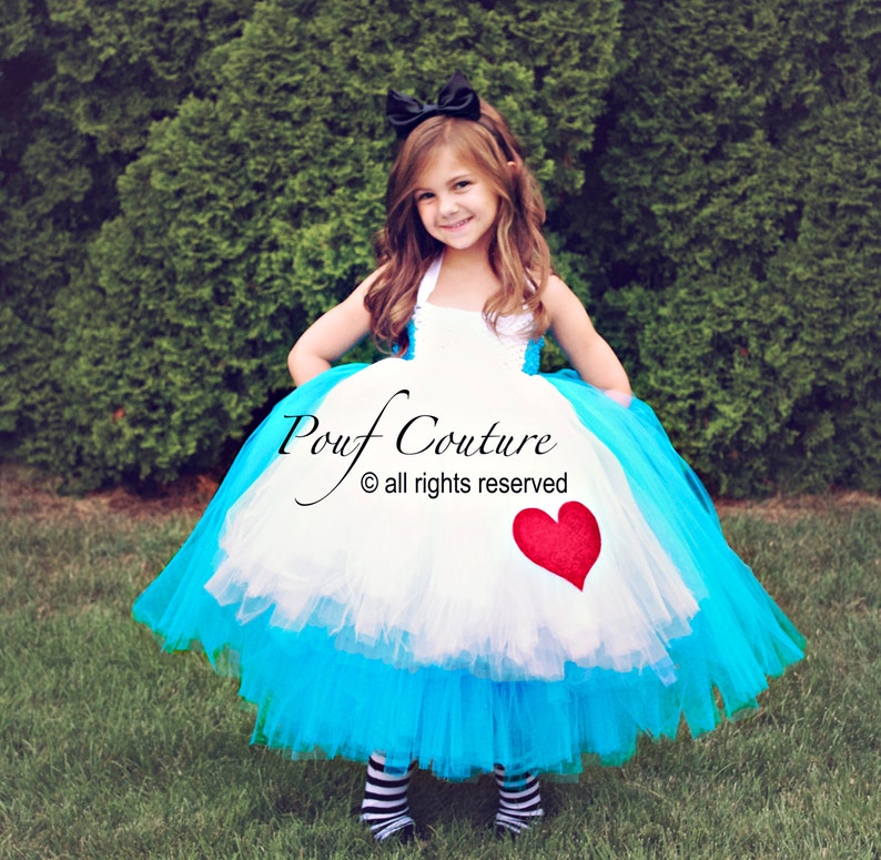 alice in wonderland flower girl dresses