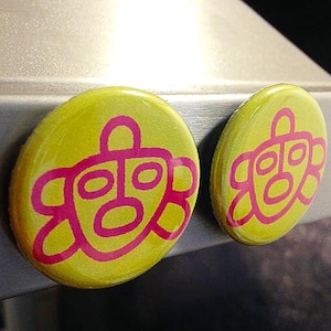 Turtle Taino Petroglyph 1.25" Magnet Pak / "FREE SHIPPING!"