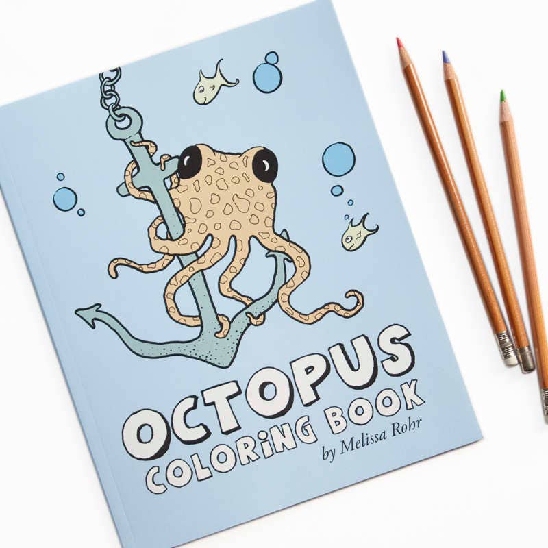 Octopus Coloring Book, 20 Cute Octopi to Color, Ocean and Sea Colorin…