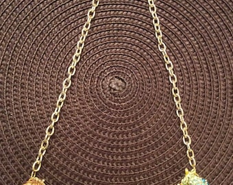 Fruit Covered handmade Vintage Assemblage Necklace