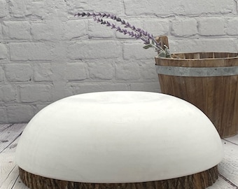 10" - Coupe Round Bowl Mold - Plaster Drape Mold for Pottery, Ceramics, Made-to-Order