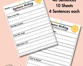 Sentence Writing Worksheets, Early Education, 1st Grade Worksheets, 2nd Grade Worksheets, Homeschool Worksheets, Writing Practice, Reading