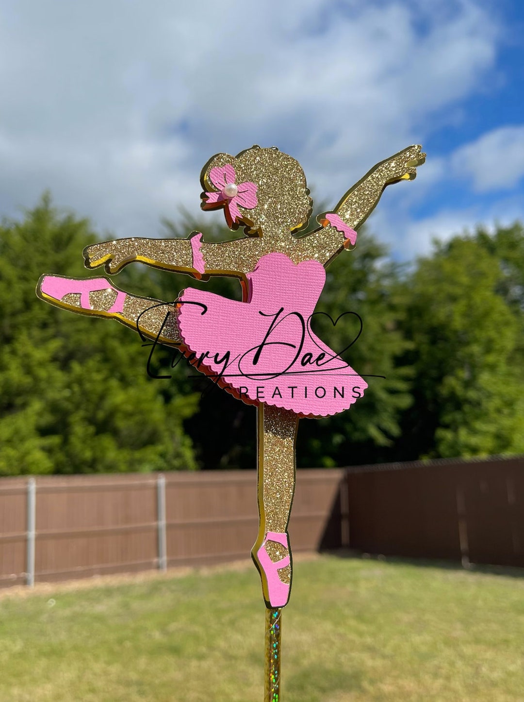 Ballerina Cake Topper Ballet Cake Topper Ballerina Birthday Etsy