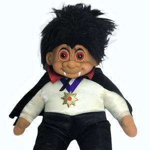 Russ Troll Doll Count Dracula RARE Vampire Halloween JUMBO 27&quot; X-LARGE Toy
