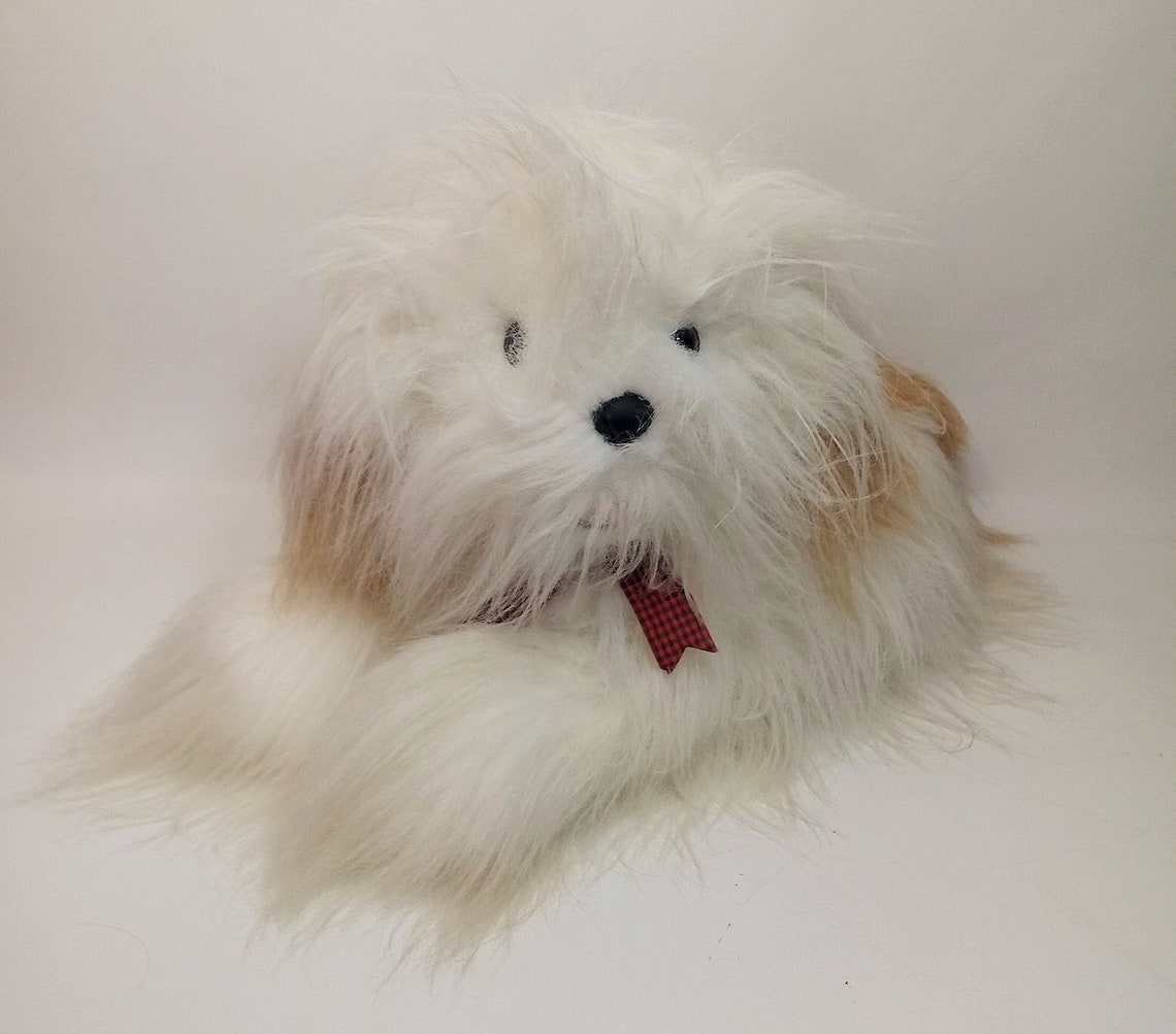 RARE Old English Sheepdog Plush Dog Realistic Stuffed Animal Etsy
