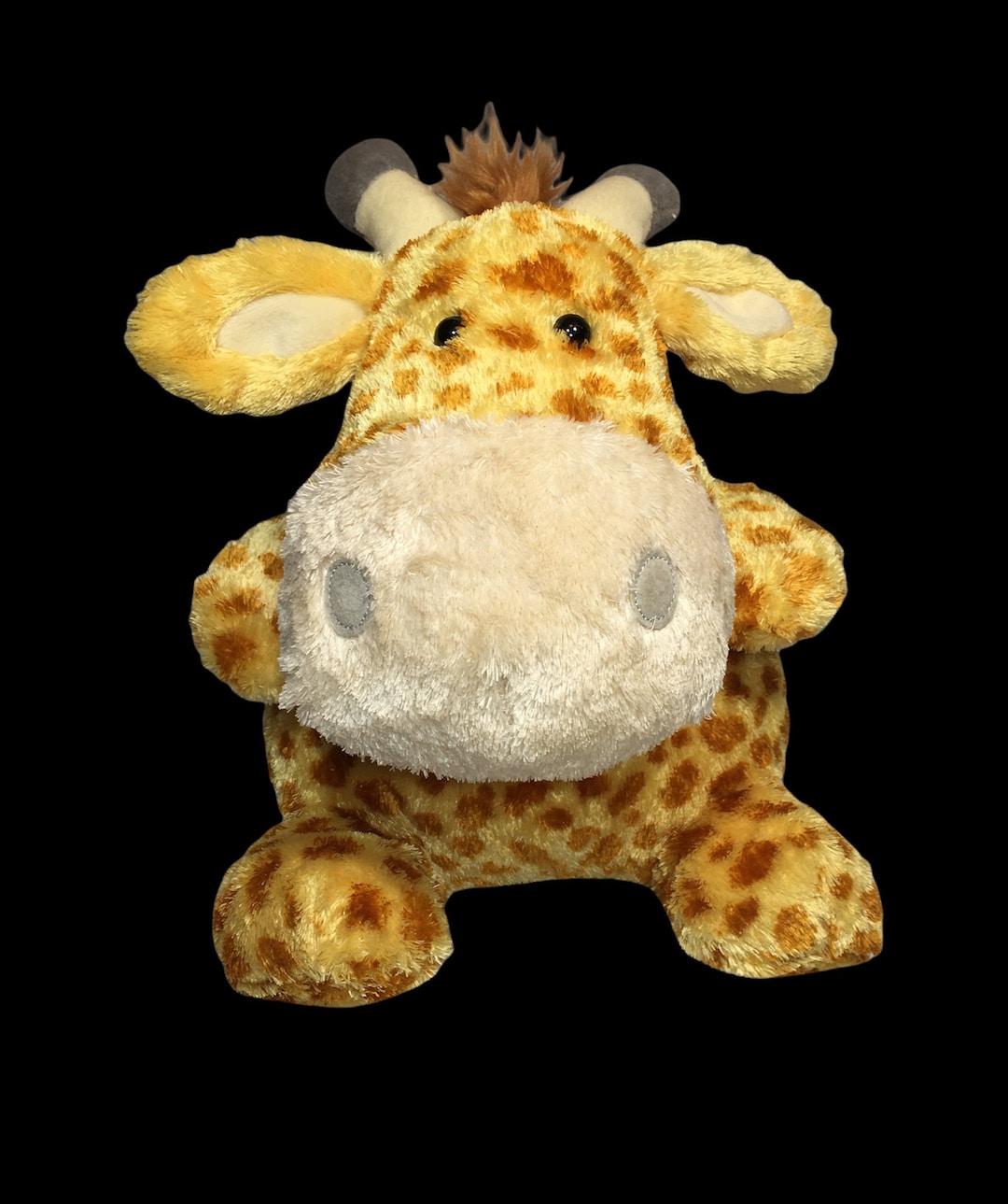 Russ Baby Giraffe Plush Stuffed Bean Bag Orange Animal Vintage