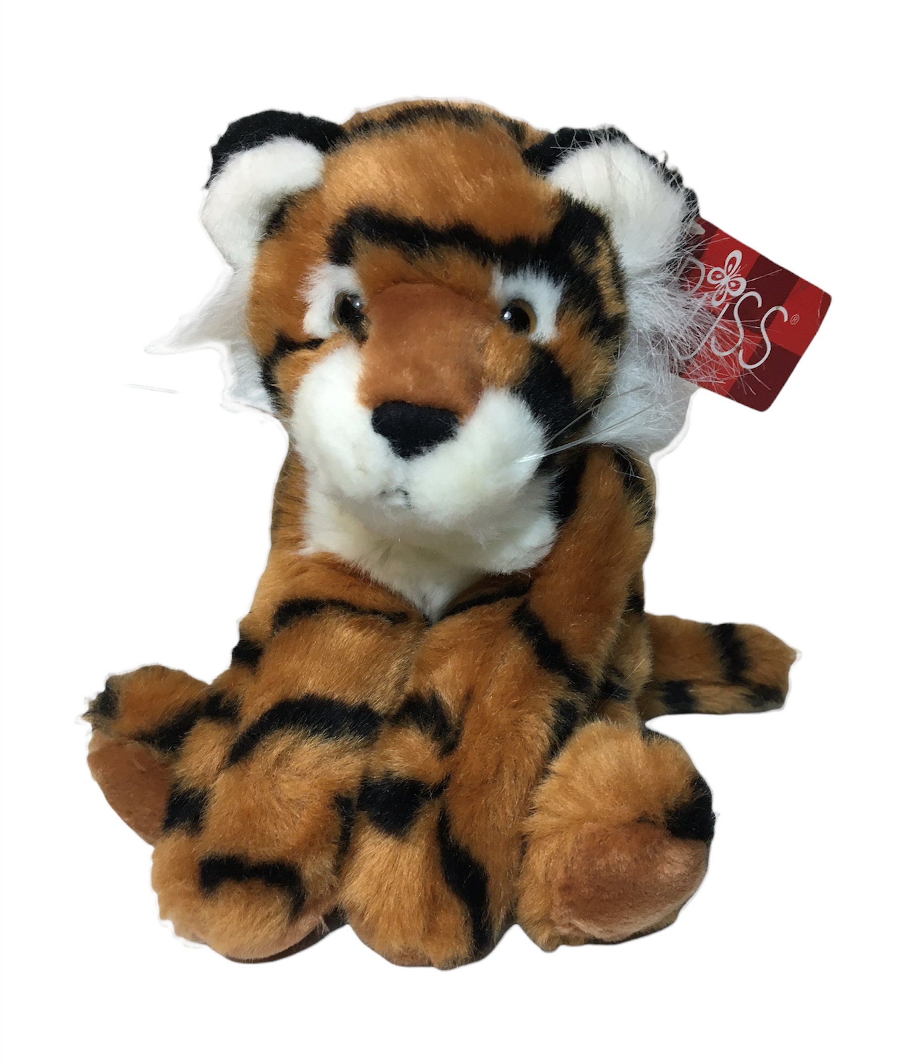 8" Tiger Plush Stuffed Animal Den Jungle 