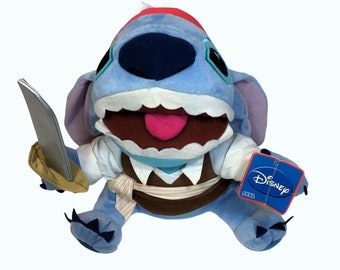 Disney Store Stitch Bean Bag Plush Stuffed Lilo & Stitch 2 Free Christmas  Items