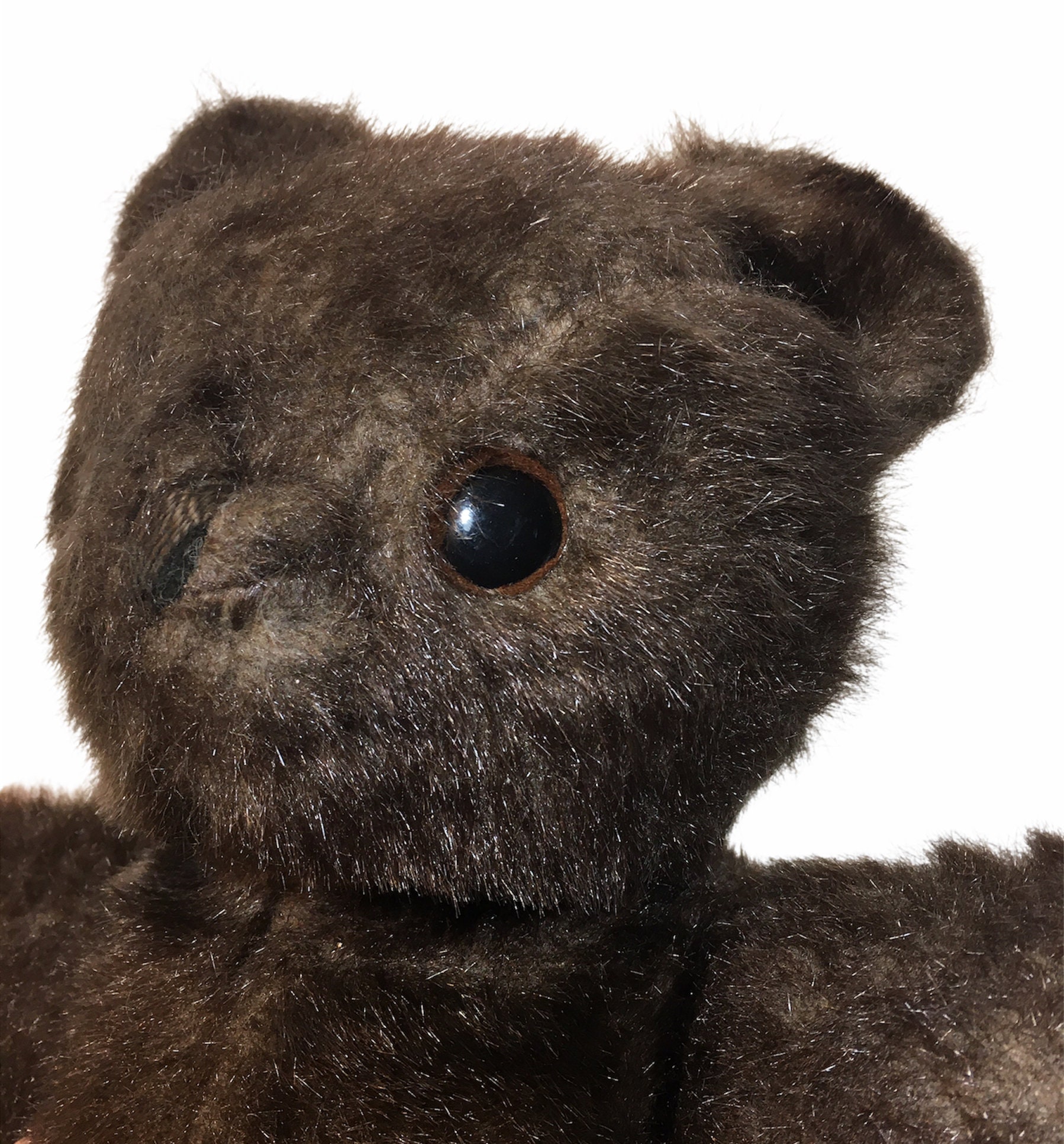 RARE Vintage Bantam Teddy Bear Plush Dark Brown Stuffed Animal Toy 17in ...