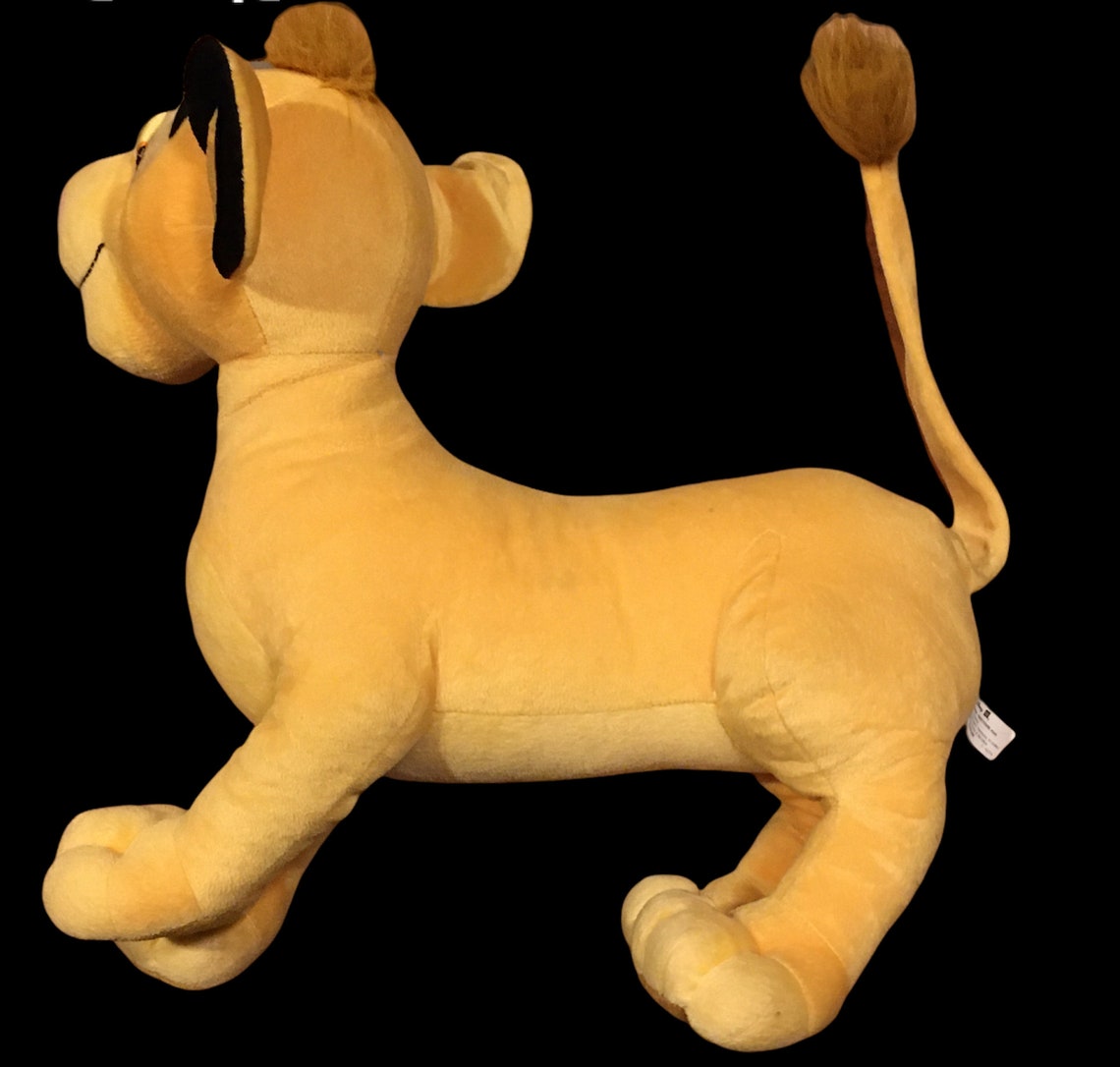 Disney Jumbo Simba Plush Toy the Lion King 21 Large Etsy