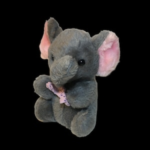 Superior Toy & Novelty Baby Elephant Plush Soft Gray Stuffed Animal Doll 7&quot; RARE