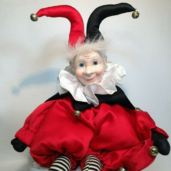 porcelain jester clown dolls