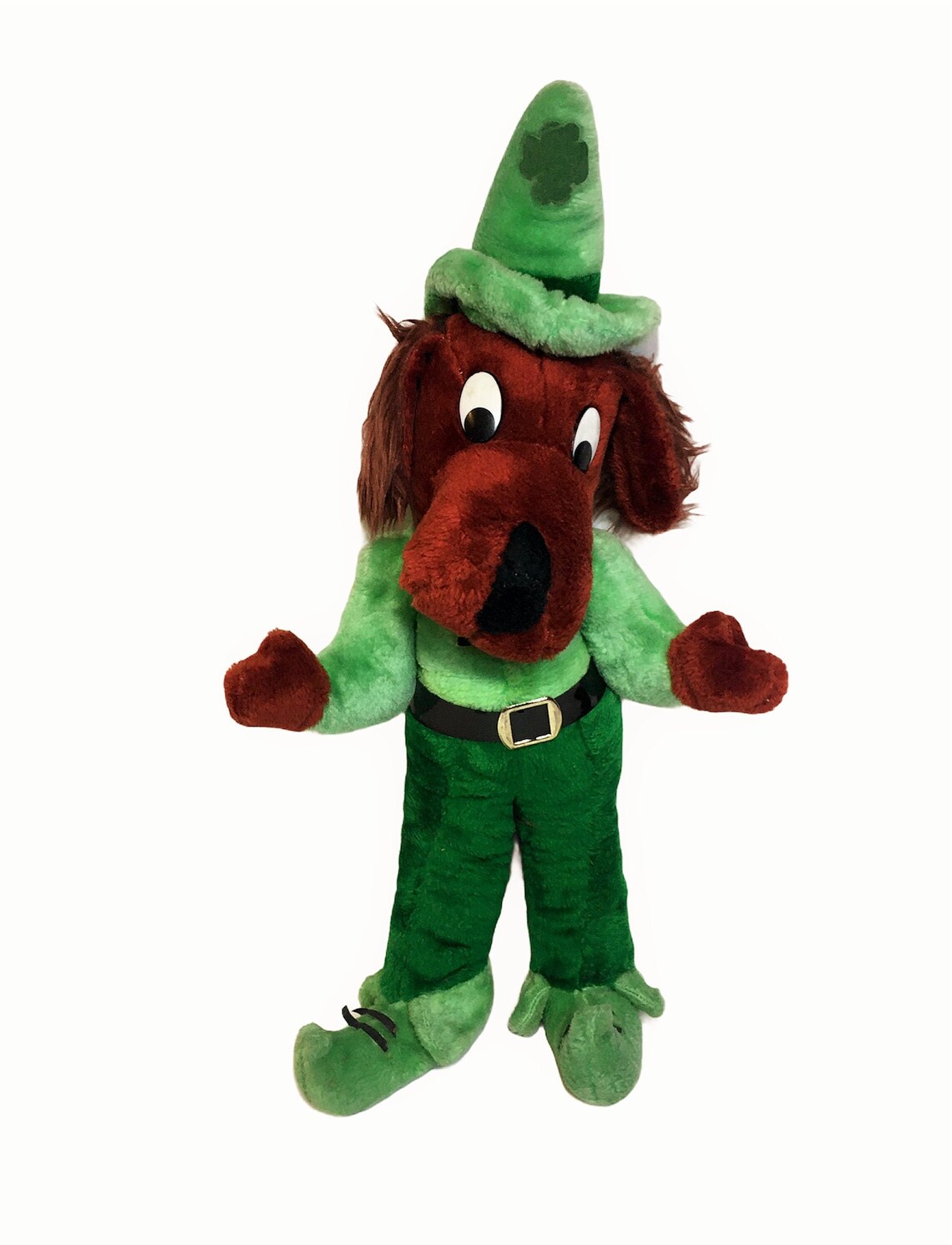 RARE Vintage Broadway Toy Irish Setter Dog Plush Green Stuffed Etsy