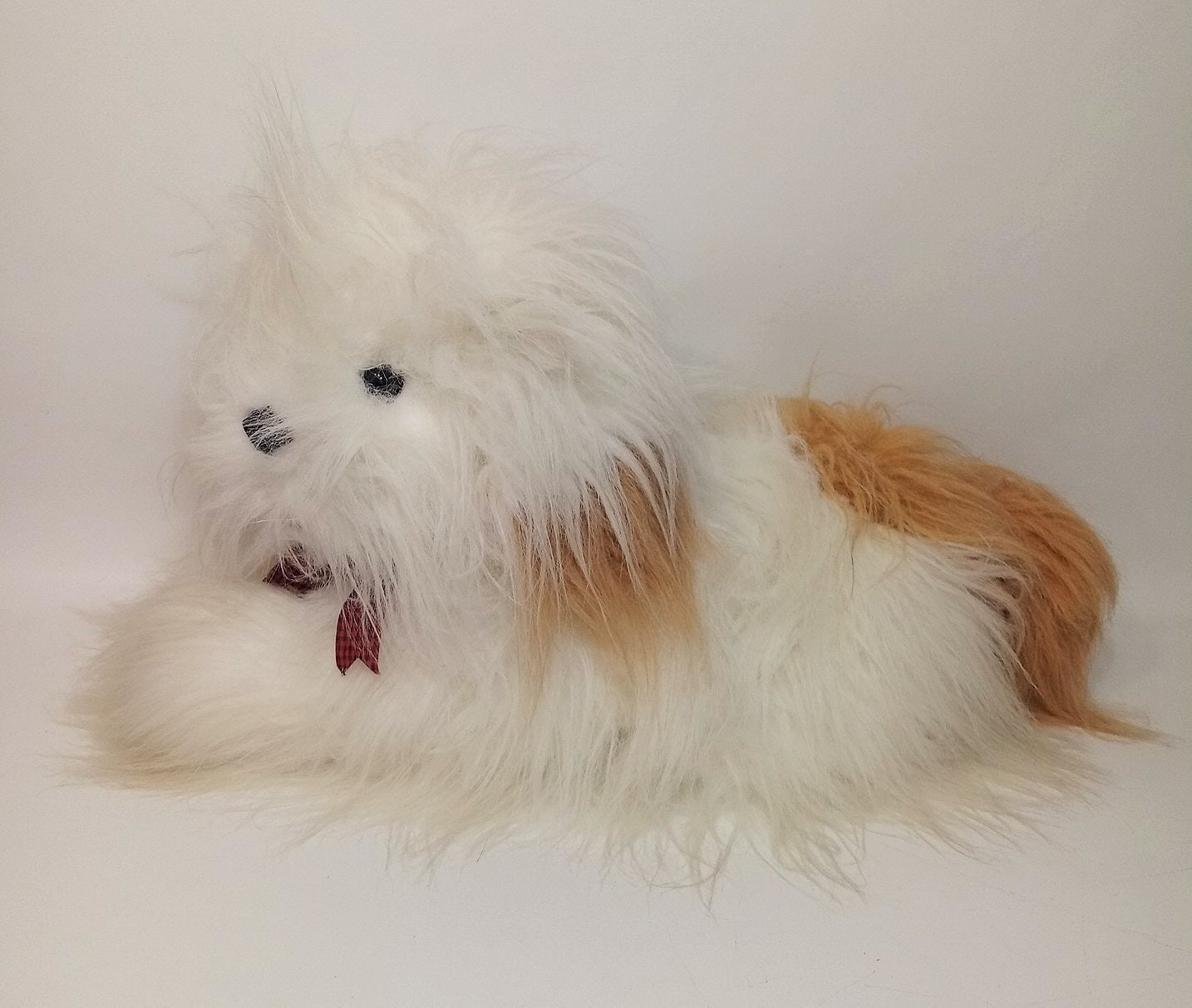 RARE Old English Sheepdog Plush Dog Realistic Stuffed Animal Etsy