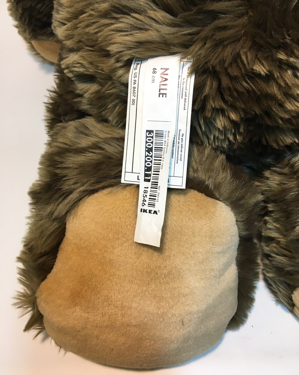 Vintage Ikea Nalle Teddy Bear Jumbo Large 28in. Soft Brown Etsy