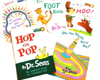 5 hardback Dr Suess books