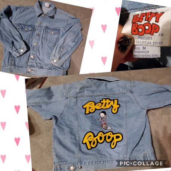 Vintage collectors Betty Boop med denim jacket - image 4