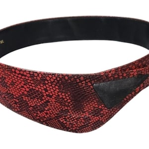 Wide Snakeskin Belt - Etsy display picture 1
