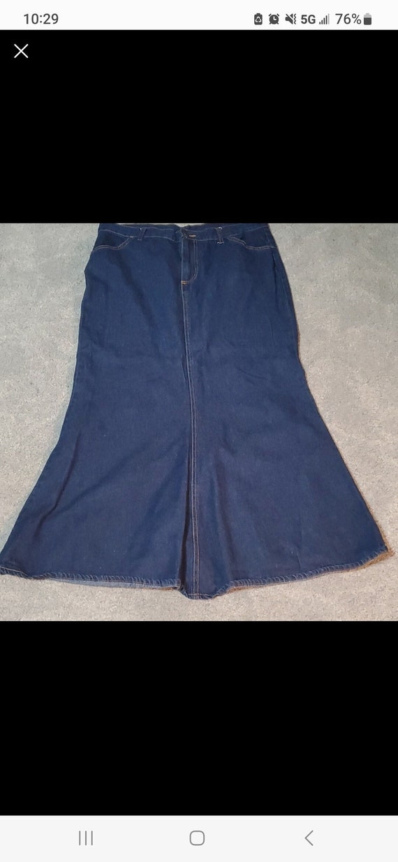 Vintage all cotton lo g denim skirt
