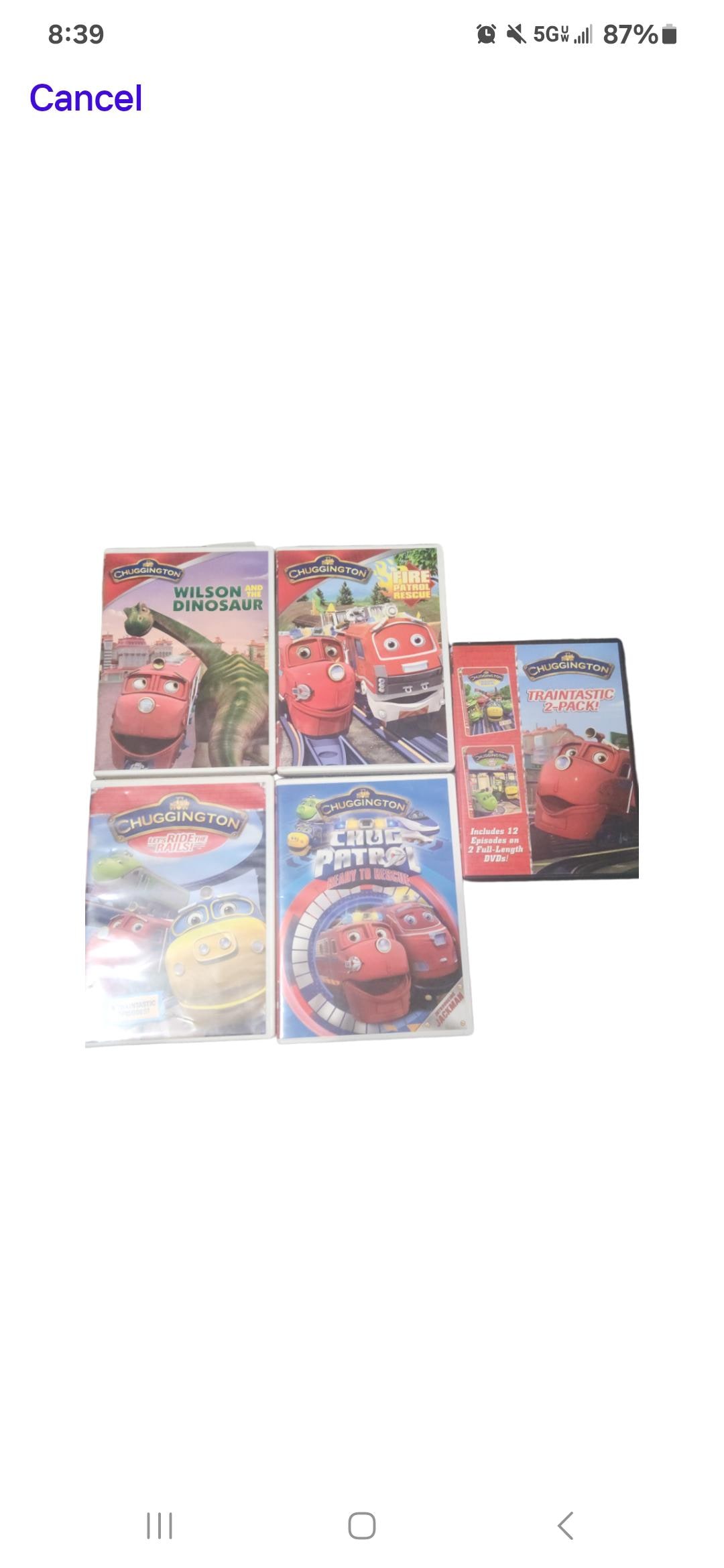 Chuggington Train Lot of 6 Dvds - Etsy