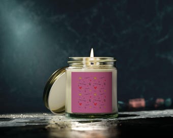 Velas perfumadas de cera de coco y albaricoque (113 g, 254 g) (Me amo, me inspiro)