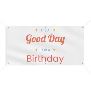 Matte Birthday Banner