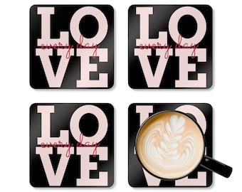 Juego de posavasos Corkwood Love Everday