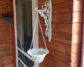 Vintage Wall Planter Hanging Wall Mount Planter.Homco Scrolled Planter Indoor Outdoor
