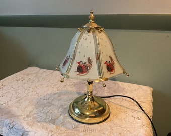 Vintage Holiday Lamp Santa Claus Lamp