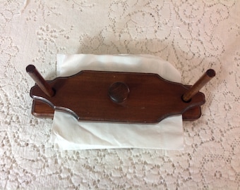 Vintage Wood Napkin Holder Picnic Napkin Holder