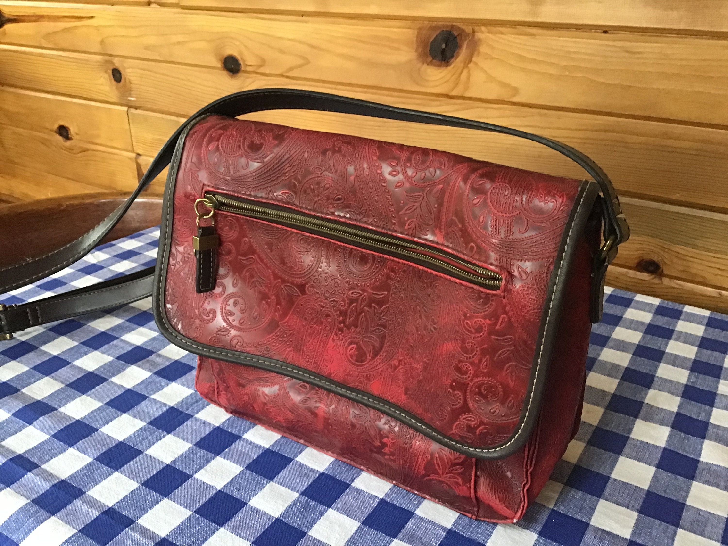 Vintage Relic Purse Dark Red Relic Purse Shoulder Purse Shoulder Bag