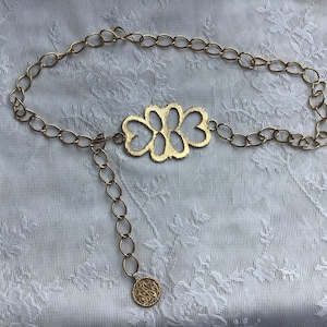 Vintage Gold Tassel Chain Belt Gold Chain Belt
