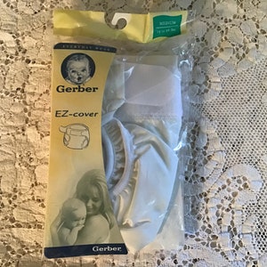 Vintage Plastic Rubber Pants White Vinyl Toddler Diaper Covers 4ct
