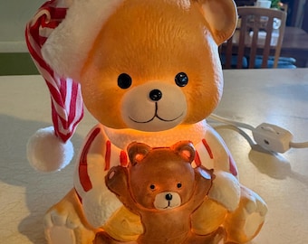 Vintage Teddy Bear Mini Lamp Night Light