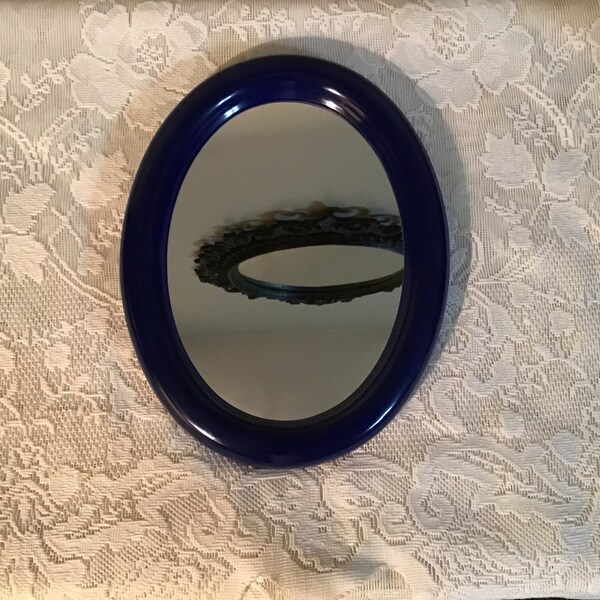 Navy Blue Mirror Etsy