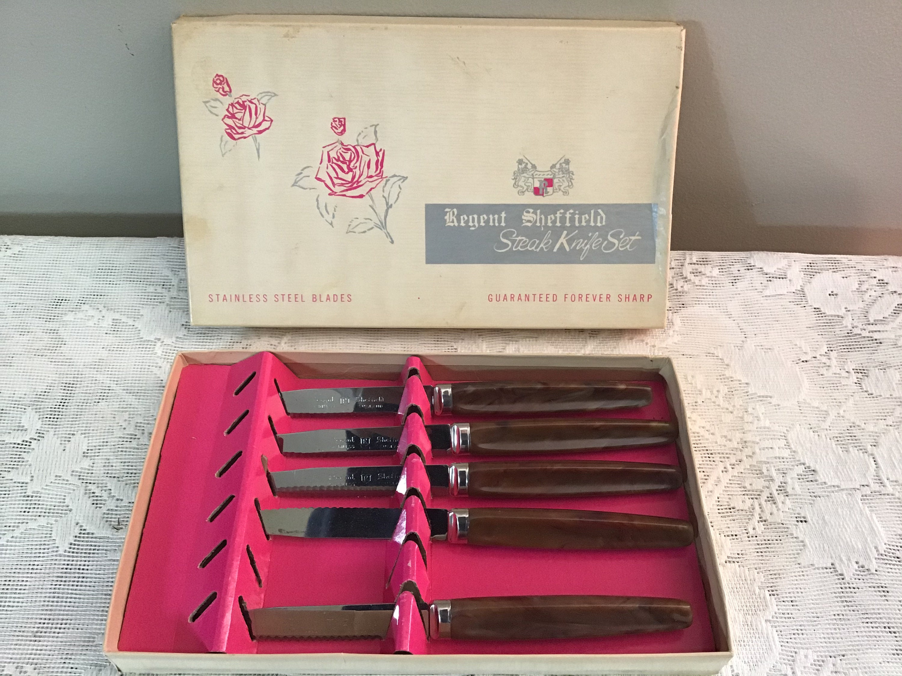 Vintage Eversharp Knife Set 27 Pcs Sheffield Stainless Steel