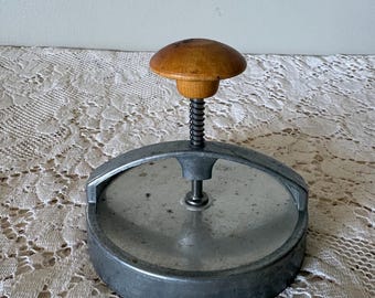 Vintage Hamburger / Biscuit / Cookie Press / Cutter