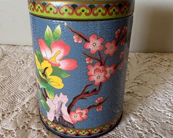 Vintage Daher Cherry Blossom Tin